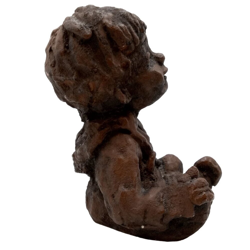 Boy In Sailor Suit Sculpture Babs Mellor Vintage OOAK Art Toddler Kid Statue - Picture 3 of 13